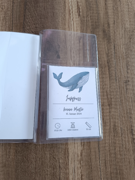 Untersuchungsheft Hülle und Impfpass Hülle personalisiert mit Namen | mit Innenfächer | Hochwertige Hülle für Untersuchungsheft und Impfpass