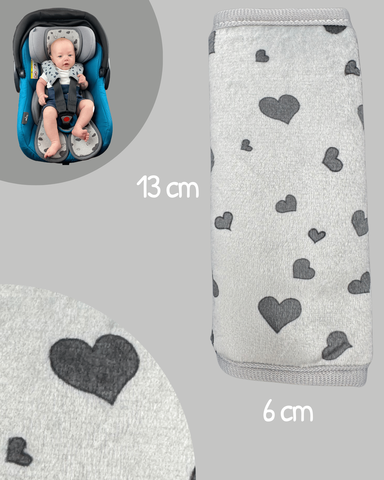 Baby Gurtschutz Herz