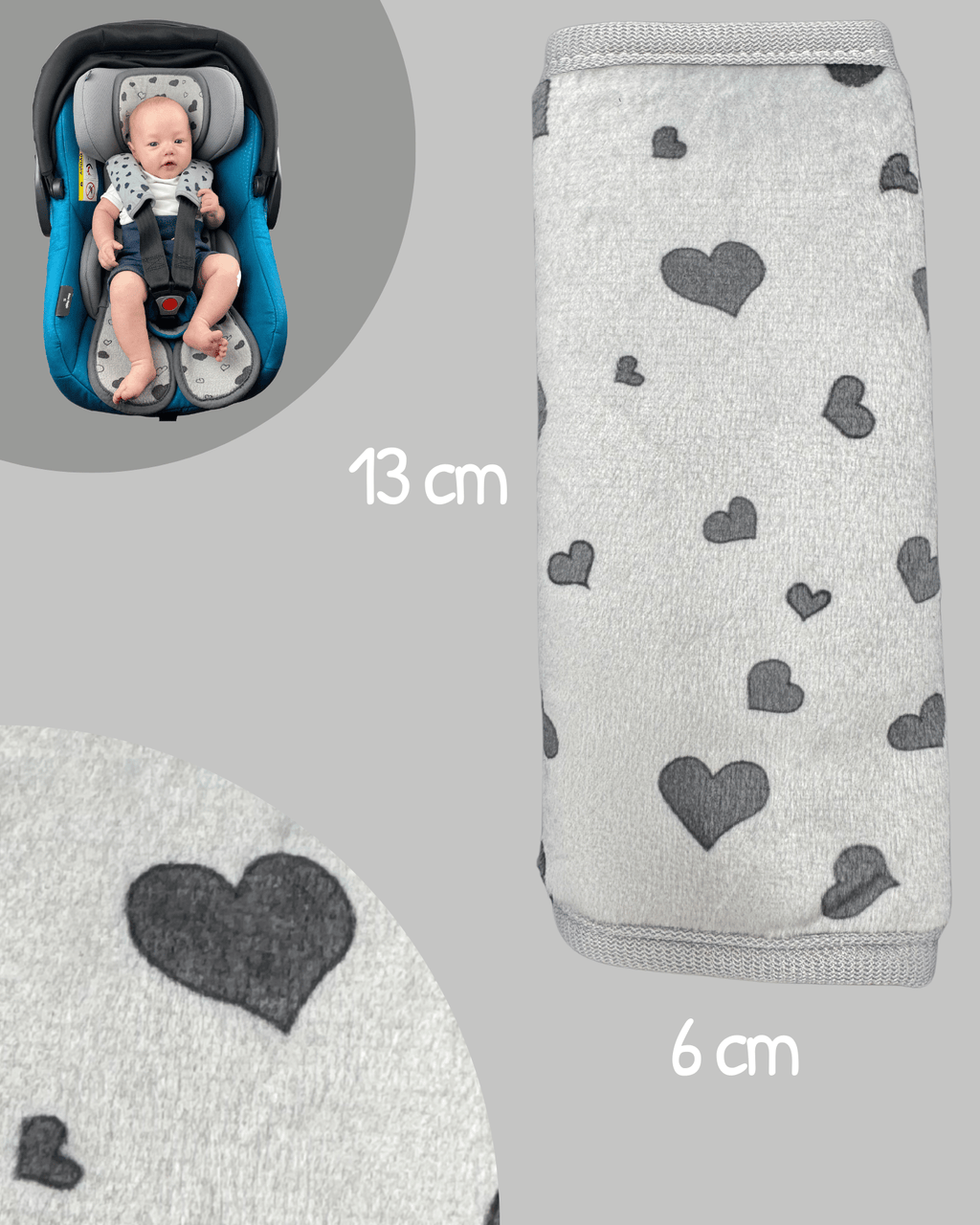 Baby Gurtschutz Herz